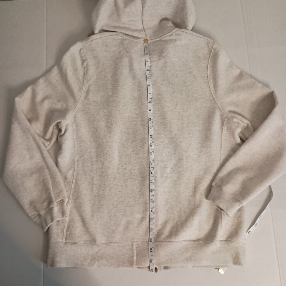 Champion Women’s Eco Fleece Full Zipper Tan Hoodie Size XL - Picture 13 of 16